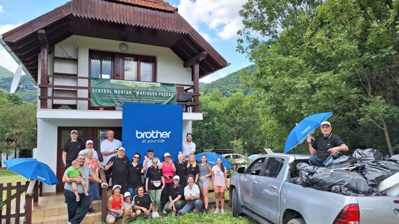 Brother Romania continua programul de igienizare a zonelor montane alaturi de partenerii Xerom si Albamont